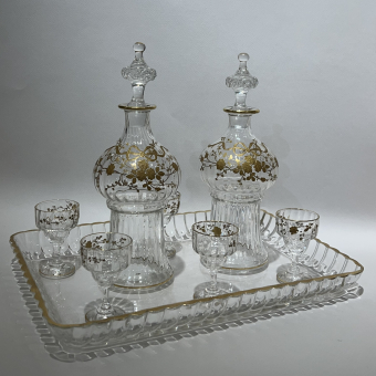 Стеклянный набор, Франция, фирма "Баккара", 1890-е гг.